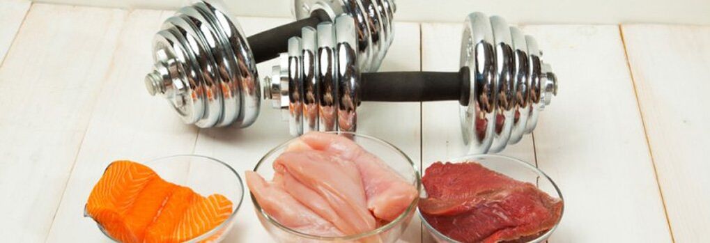 Fisch-, Geflügel- und Rinderfilets im Protein-Diät-Menü
