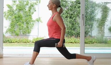 Große Ausfallschritte zur Gewichtsreduktion